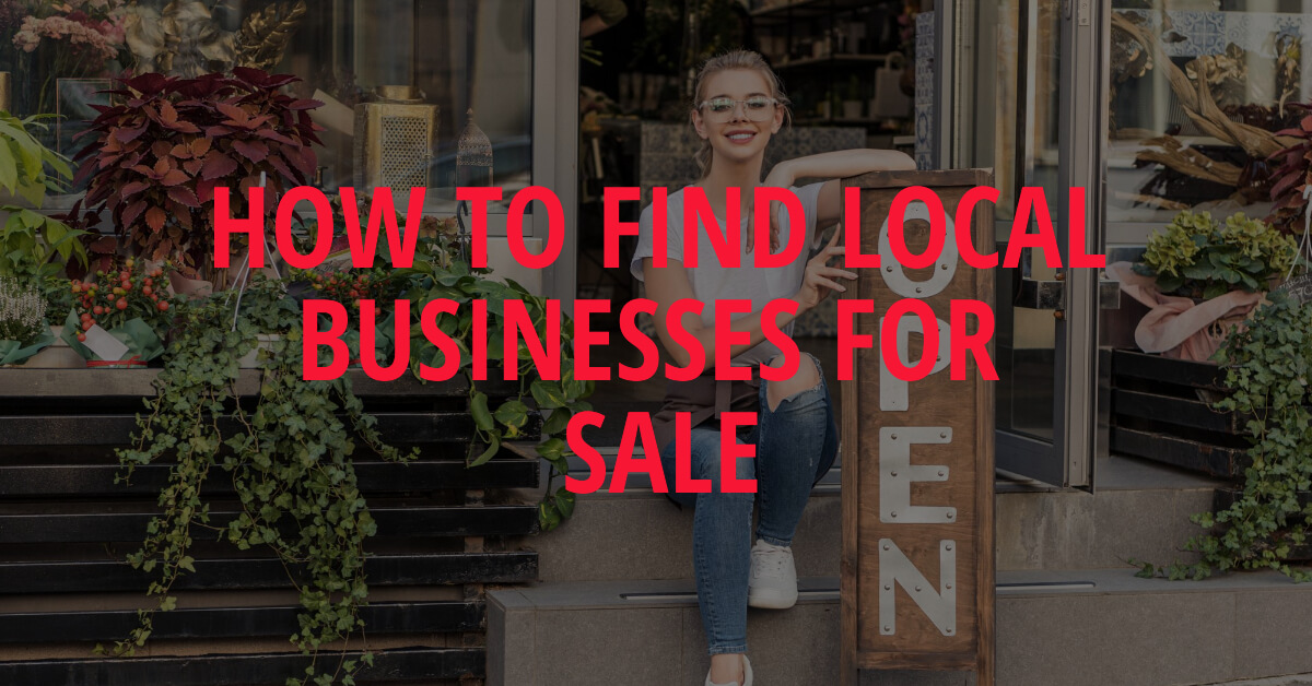 Find local businesses for sale